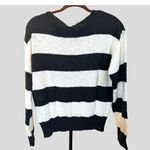 Bobi  Los Angeles Black and White Center Stitch Sweater Size M Photo 1