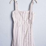 Anthropologie  Sage The Label Striped Mini Bow Strap Dress Photo 0