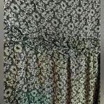 Christopher & Banks  Women's Skirt‎ Black White Floral Ruffle Polyester Size 14 Photo 1