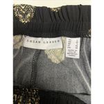 Susan Graver Black Abstract Shapes Side Stripe Pull-on Liquid Knit- Small (Tall) Photo 7