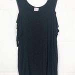 Wanna B  I Sleeve Cut Out Black Top Photo 0