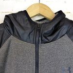 Under Armour  Jacket Women M Black Gray ColdGear Fleece Infrared Loose Fit Hooded Photo 1