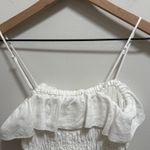 Aritzia Coastal cowgirl  white linen smocked maxi dress summer vacation XS NWT Photo 10