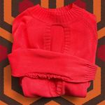 Somedays Lovin NWT Cloudy Nights Keyhole Knit Sweater Dress in Tangerine 🍊 Photo 5