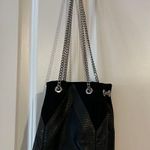 EXPRESS Black Leather Detail Bucket Bag Photo 0