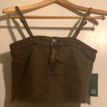 Wild Fable Wild‎ Fable Chocolate Brown Denim Top Photo 0