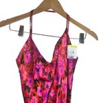 Topshop Women’s Satin Floral Dress Size 8 Prom Wedding Fairy side slits Photo 4