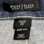 White House | Black Market Noir Boot Leg Faded Embroidered Rhinestones Pockets- 8R Photo 12