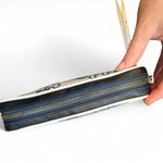 Isabella Fiore  blue embroidered wristlet bag Photo 5