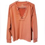 Aerie  Terracotta Long Sleeve Top Md Photo 4