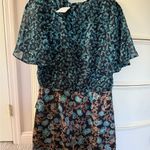 MISA Los Angeles Blue and White Ruffled Mini Dress Photo 6