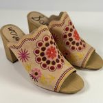 Sam Edelman  Olive Embroidered Chunky-Heel Slide Sandal Women’s Size 9 Photo 1