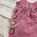 Sundance Linen Cotton Blend Pink Jogger Pants Elastic Waist Cropped Size 6 Photo 2