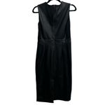 Spanx  Leather-Like Combo Sheath Dress In Luxe Black Photo 6