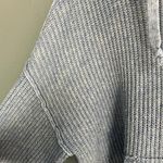 American Eagle oversized Cozy Blue chunky Knit Hoodie Medium Photo 2