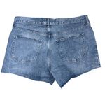 Gap  Denim Mid Rise Stride Short Cut Off Shorts In Medium Wash Women’s Size 16/33 Photo 9
