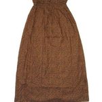 NWT Emerson Fry India Collection Drawstring Midi in Cheetah Spots Skirt XS Brown Photo 0