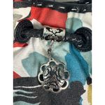 Brighton Lily Bag Floral Flower Woven Leather Straps Shoulder Bag Handbag Purse Photo 2