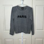 Monroe Paris women’s gray crew neck Sweatshirt size small Euc Photo 1