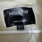 Mila & Tiff Ecru Puffer Vest L Warm Quilted Sleeveless Jacket(C5) Size L Photo 6