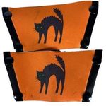 OneSole One Sole Black Cat Halloween Shoe Top Orange Photo 0