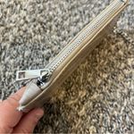 ZARA  Women’s‎ Gray Croc Like Texture Wallet With Silver Chain Photo 3