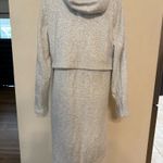 Athleta Cozy Karma Long Plush Sweatshirt Jacket heathered Gray $148 Small Photo 3