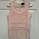 Cynthia Rowley Blush Scallop Hem Tiered Top Blush Pastel Sleeveless Photo 2