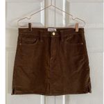 Frame Le Mini Skirt Womens Size 29 Brown Corduroy Photo 2