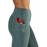 Patagonia  maipo 7/8 stash tights nouveau green size Large Photo 3