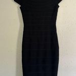 Ann Taylor  Black Bodycon Formal Mini Dress Neutral XS Petite Photo 0