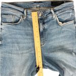 AllSaints Blue Phoenix Distressed Raw Hem Light Wash Skinny Ankle Jeans size 30 Photo 5