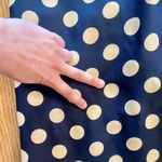 Vintage 1950s Blue Polka Dot Bow Midi Pin Photo 14