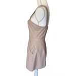 Amanda Uprichard  Dull Light Pink Faux Leather Sleeveless Mini Dress, Medium Photo 1