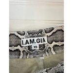 I am gia I.AM.GIA Shiraz Snake Print Pants Black White High Waisted Belted Womens Size XS Photo 7