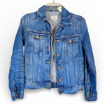 J.Crew  Blue Denim Jacket Womens XXS Jean Classic Fall Staple Basic Capsule Photo 0