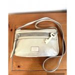 Fossil  Dawson Crossbody in Champagne Metallic Shimmer Soft Leather Photo 2