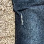 No Boundaries  Junior's High Rise Cropped Flare Wash Blue Distressed Size 13 Photo 7