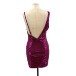 Hello Molly  Citadel Skies Sequin Mini Dress Fuchsia Purple‎ Pink Size US 6 Photo 7