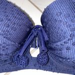 Aerie NWOT Navy Underwire Push Up Bikini Top 32C Photo 3