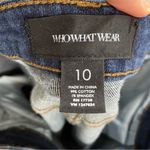 Who What Wear Dark Wash Straight Leg Jeans Women’s 10 Blue Denim Cropped Photo 5