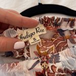 Women small Maxi off the shoulder flower dress elastic neckline waistband strap White Photo 6