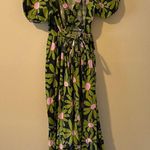 Topshop  dress Floral Backless puff sleeve daisy midi maxi bright fun big bold 8 Photo 5