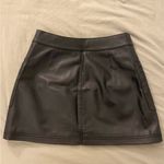 Free People  Pleather Mini Skirt Photo 3