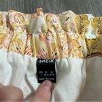 SheIn  Yellow Orange Paisley Print High Rise Summer Boho Shorts Size‎ L Photo 3