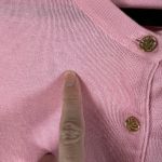 Lilly Pulitzer  Pink Cardigan Sweater‎ Size Medium Lightweight Cotton Bubble Gum Photo 4