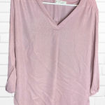 Jon & anna  Contemporary‎ Pink Gold Sparkle Blouse Size Large Photo 0