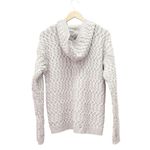 Aran Crafts Ireland Merino Wool Zip Hoodie Sweater Size XL Oatmeal Cable Knit Gray Photo 3