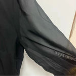 House of Harlow  1960 | Kendrick romper in solid black embroidered size Large Photo 8