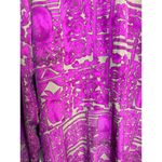 Taylor Sheath Purple Grey Pineapple Tropical Sheath Long Sleeve Dress Size 14 Photo 1